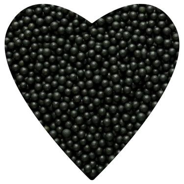 4mm Black Sugar Pearls (Snowman Accessories) - Cool Mom Sprinkles
